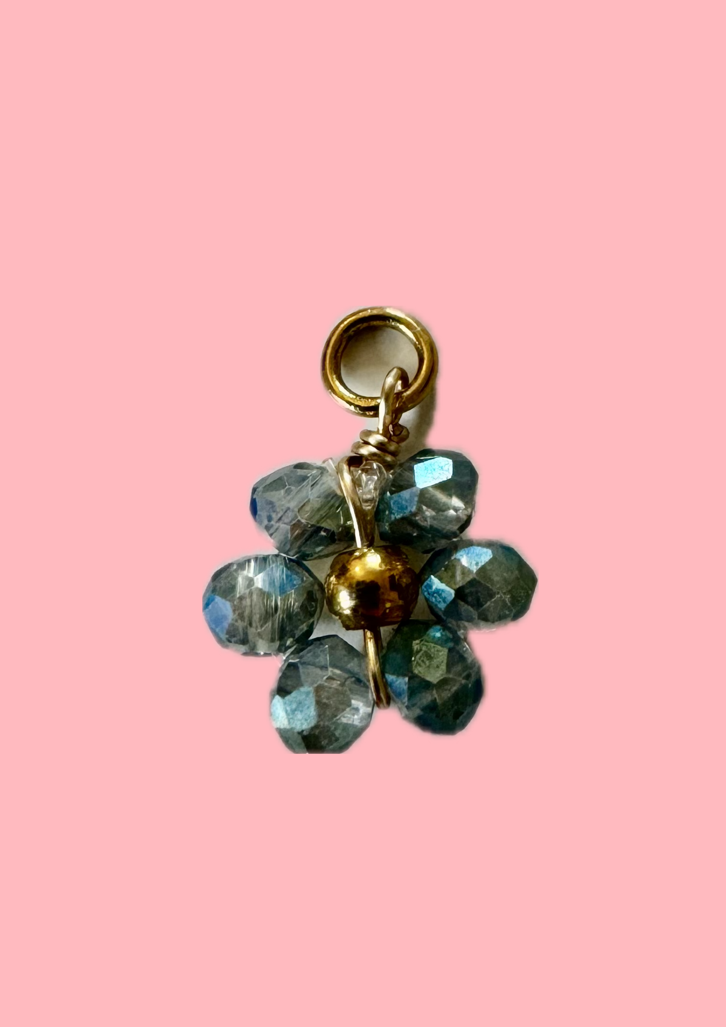 Charms fleur bleue