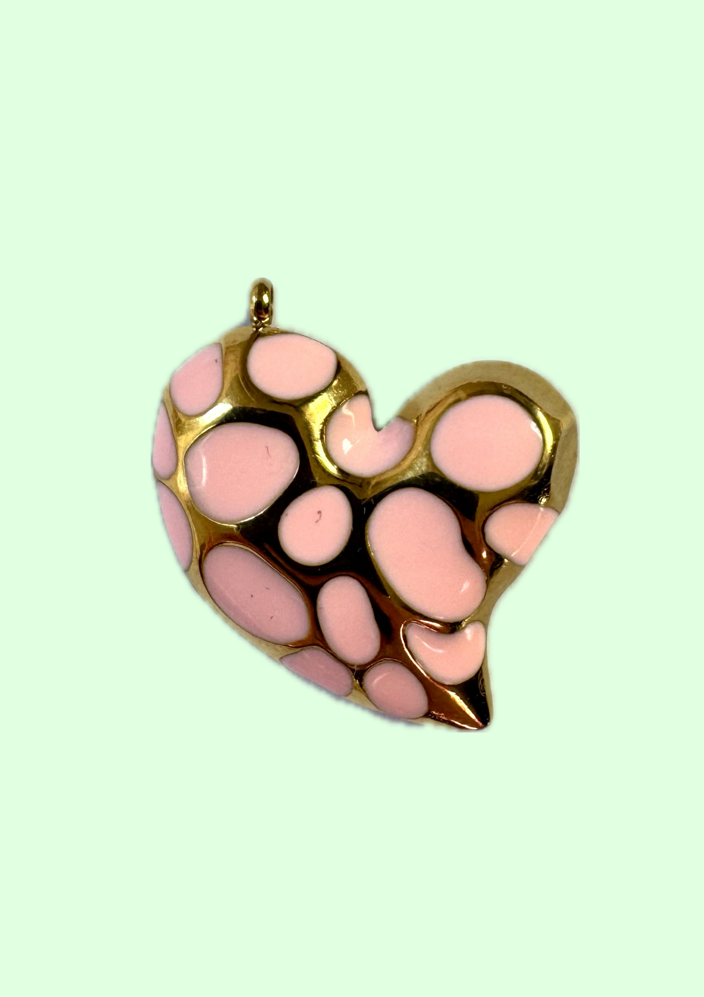 Charms coeur rose