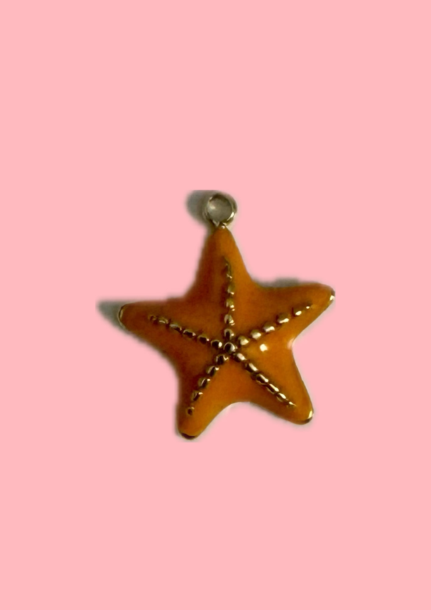 Charms étoile de mer orange