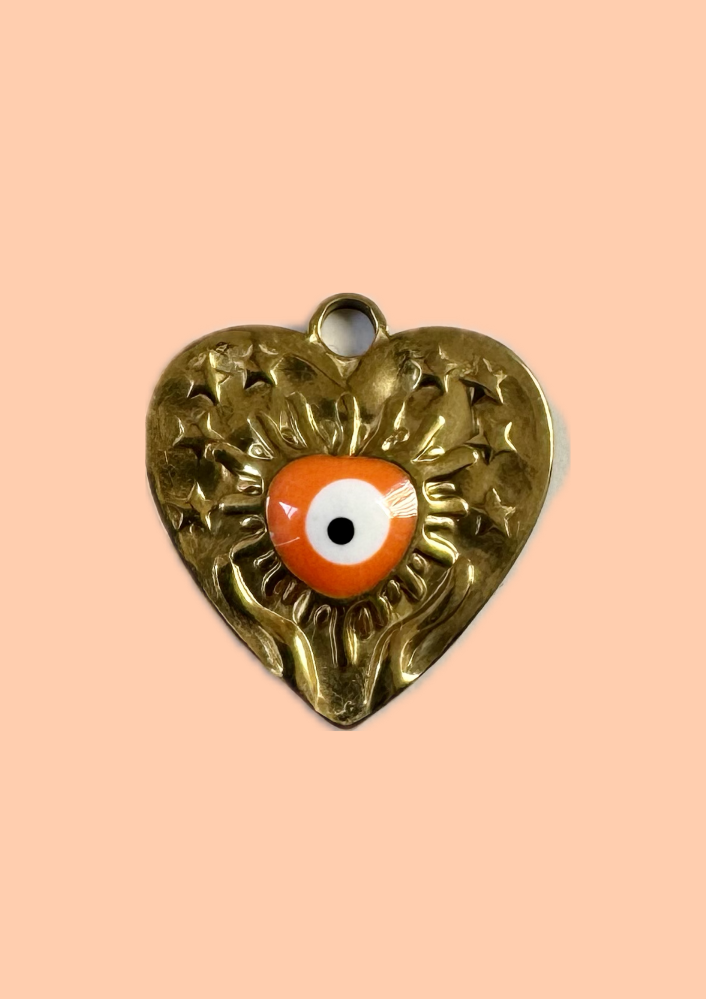 Charms coeur karma orange