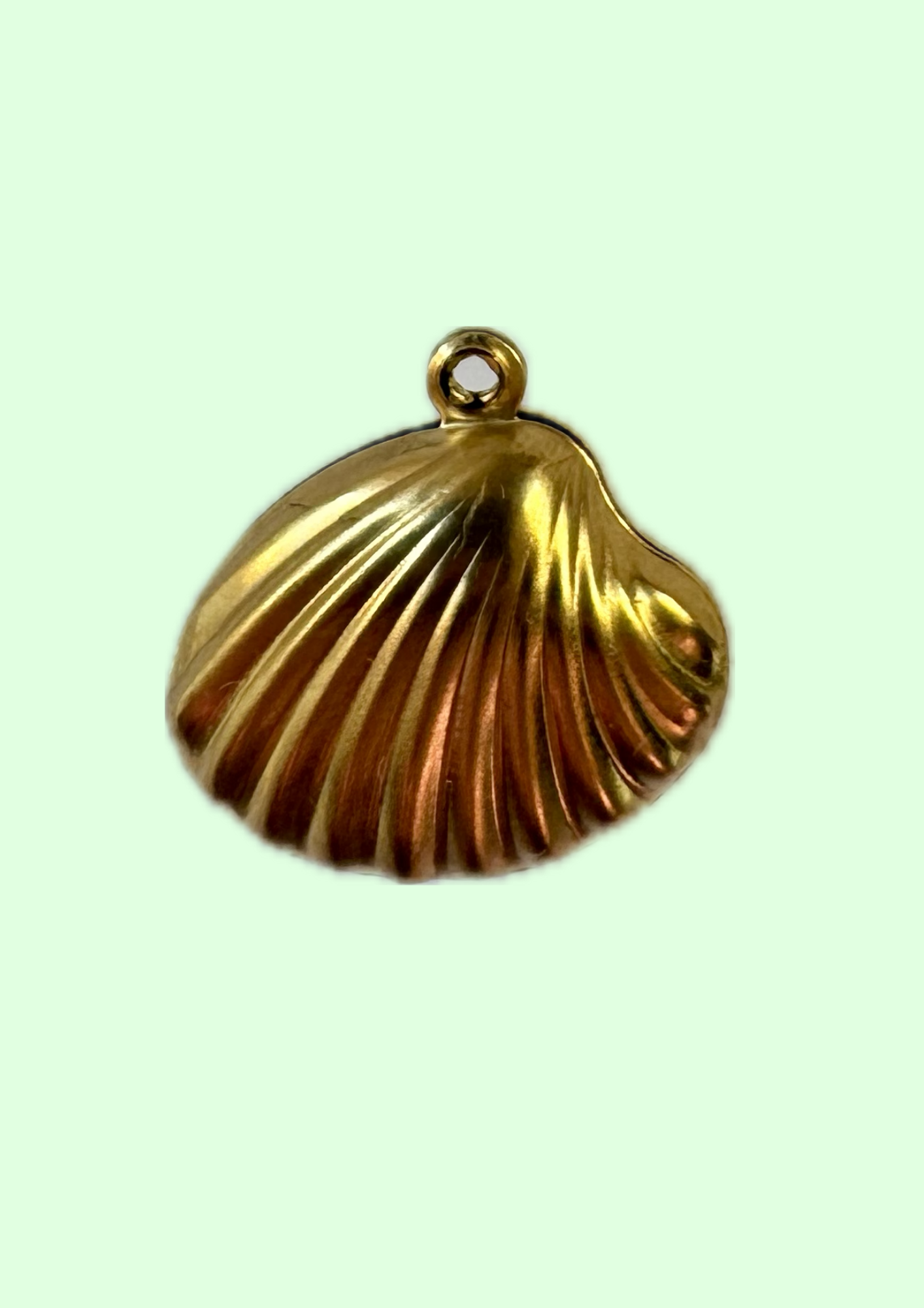 Charms coquillage doré