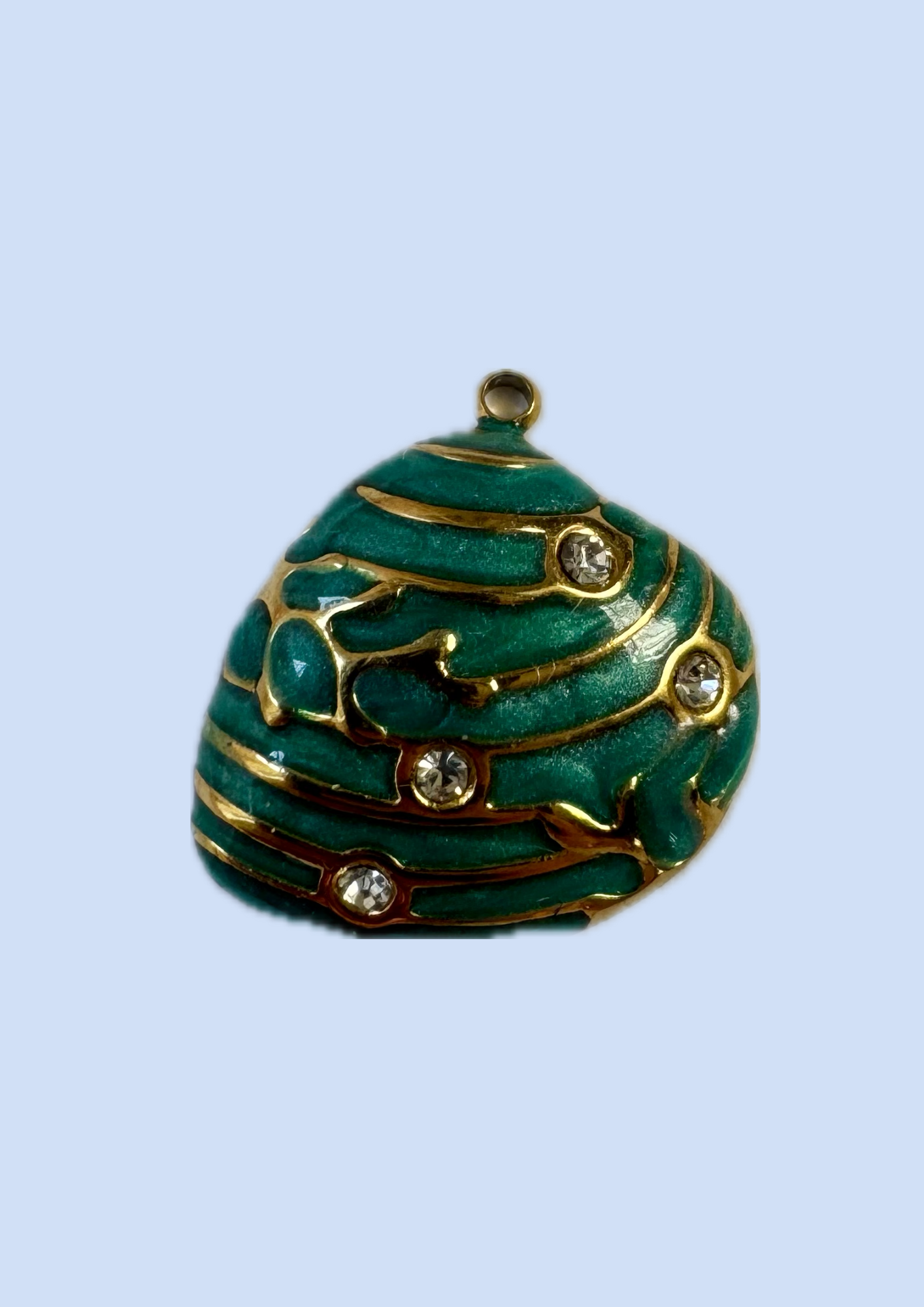 Charms coquillage vert