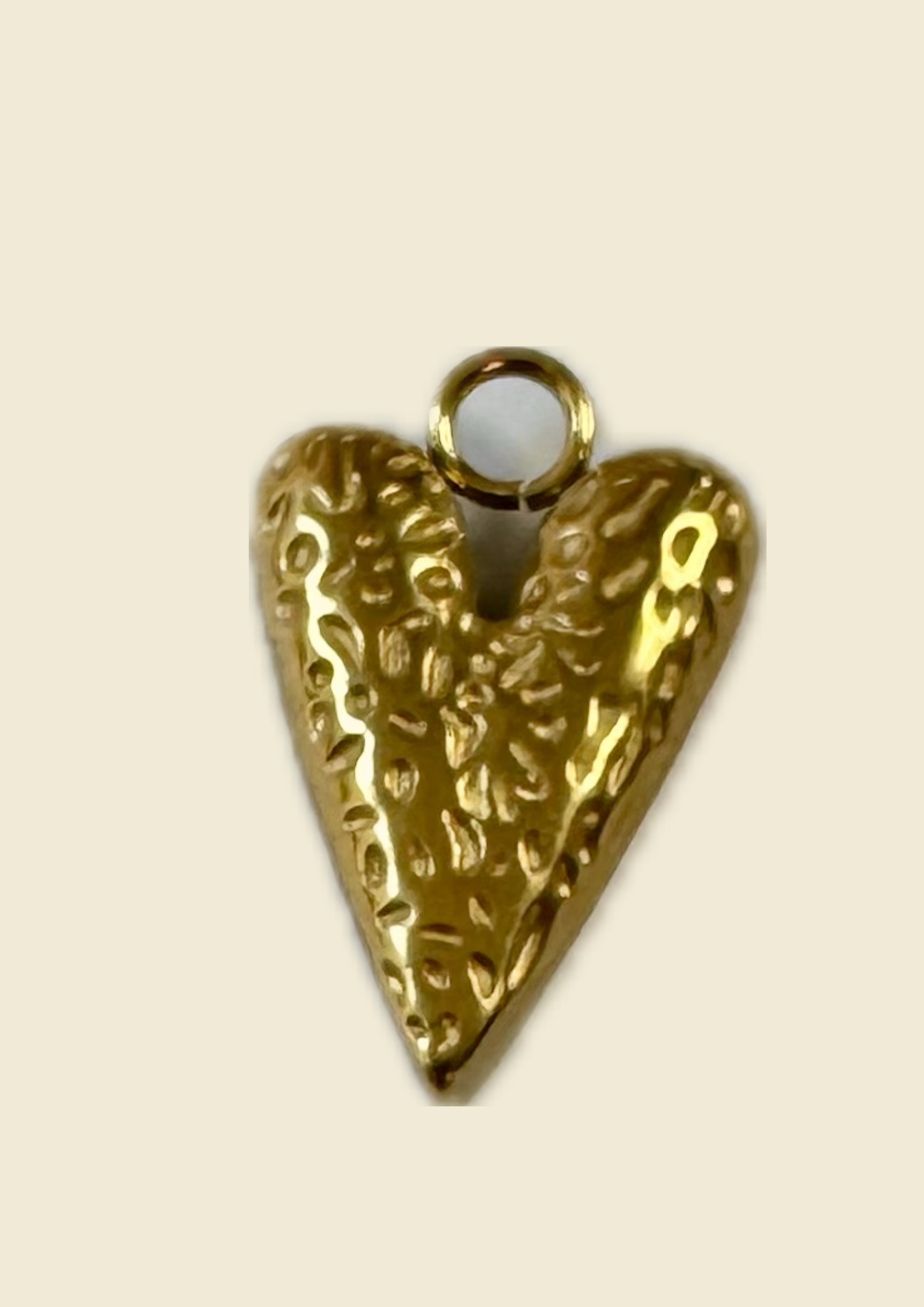 Charms petit coeur martelé