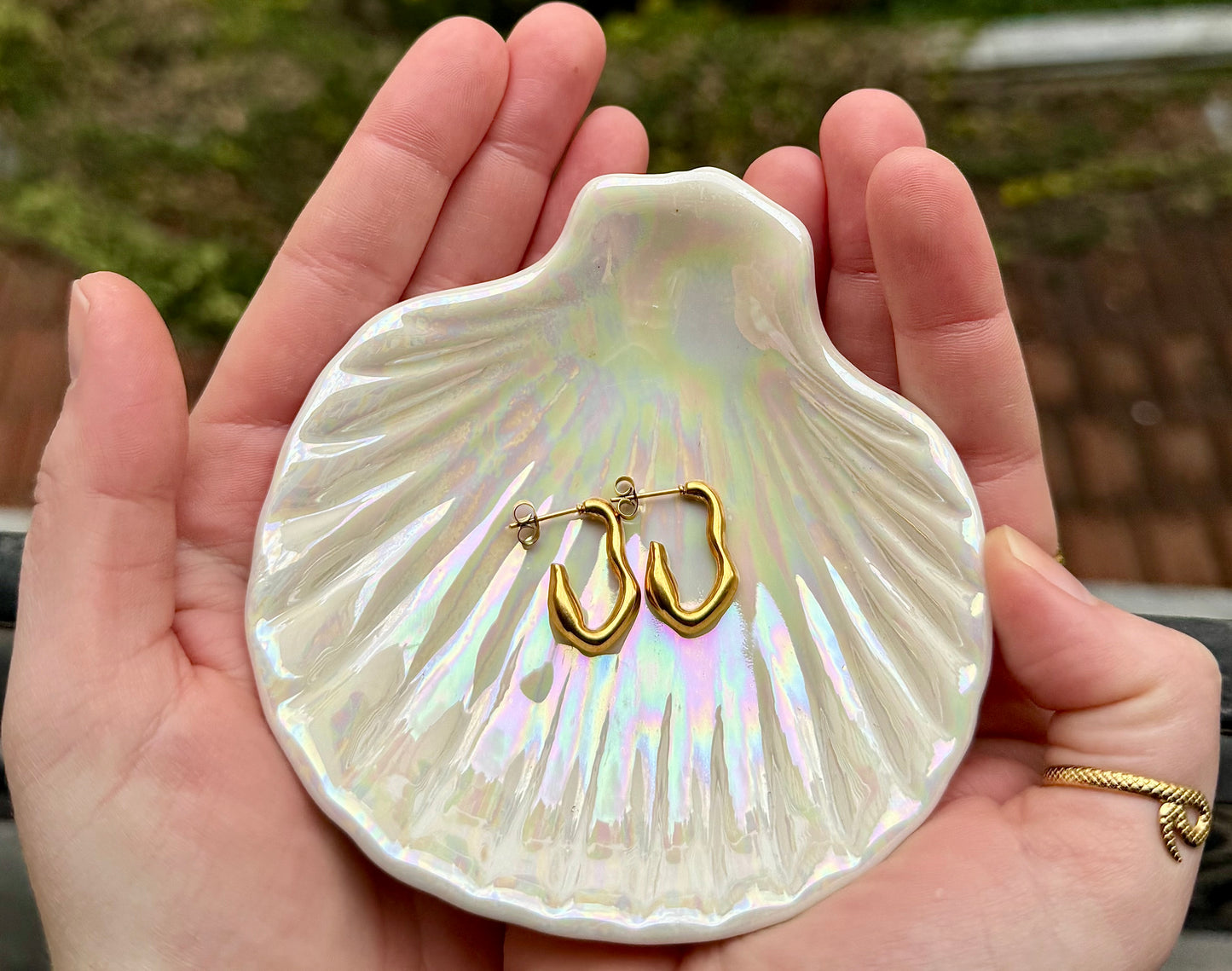 Boucles d'oreilles dorée