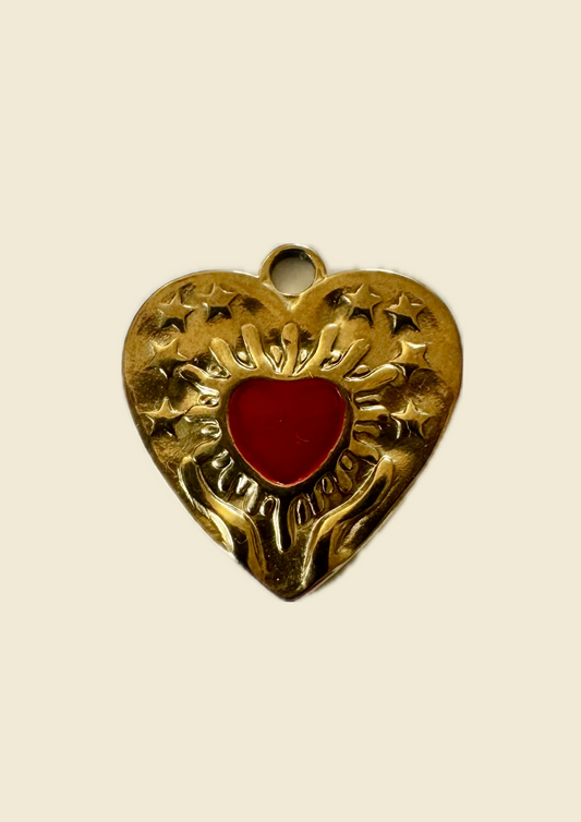 Charms coeur rouge