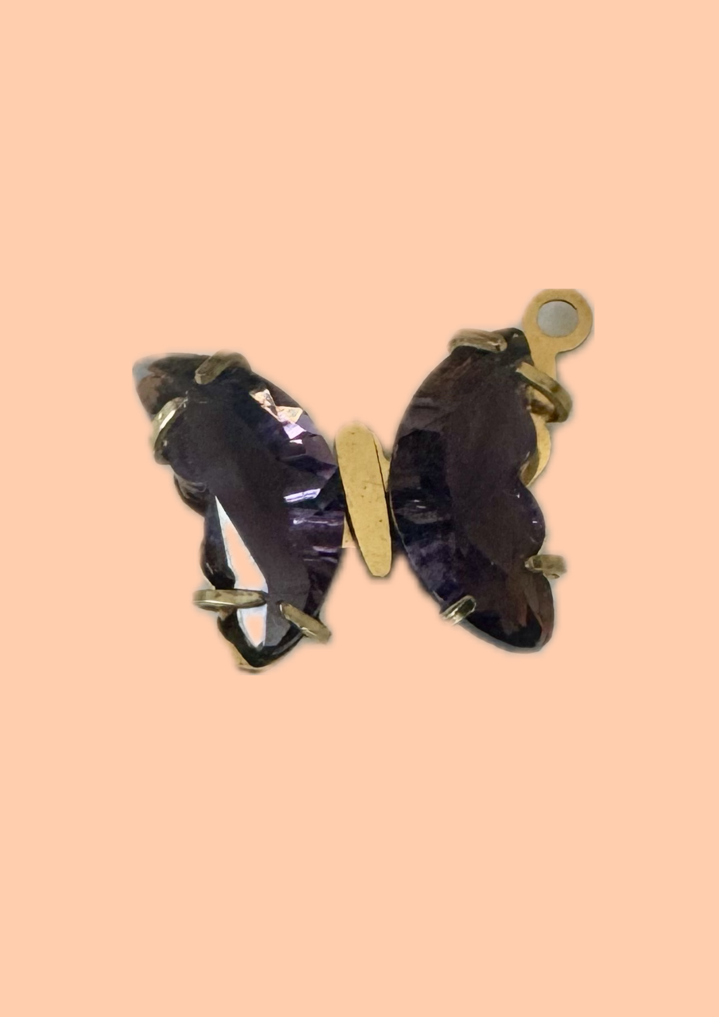 Charms papillon violet