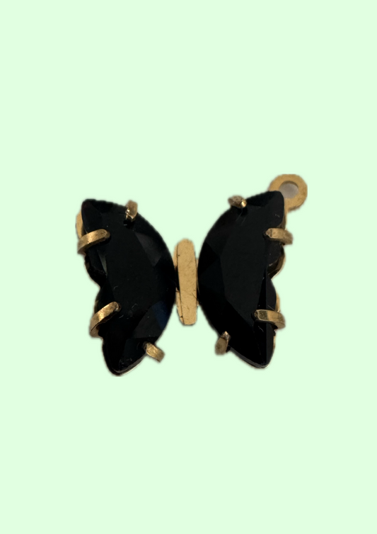 Charms papillon noir