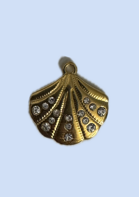 Charms coquillage strass
