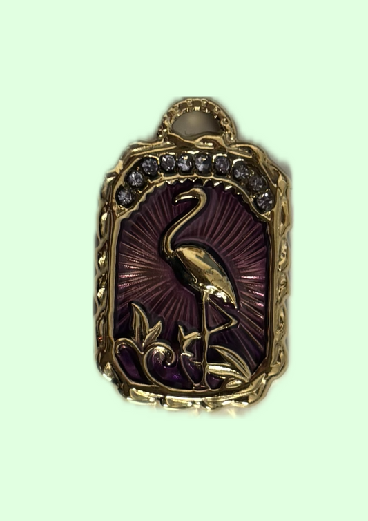 Charms cygne violet