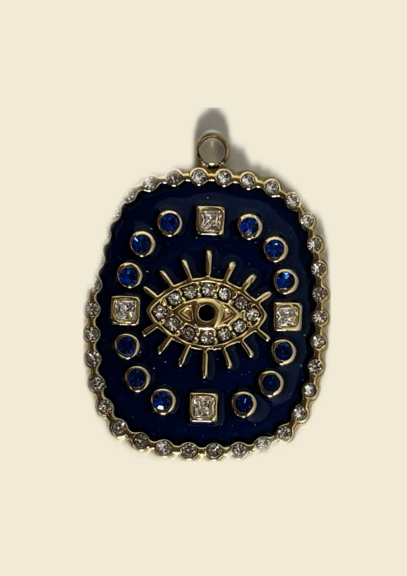 Charms bleu foncé diamant