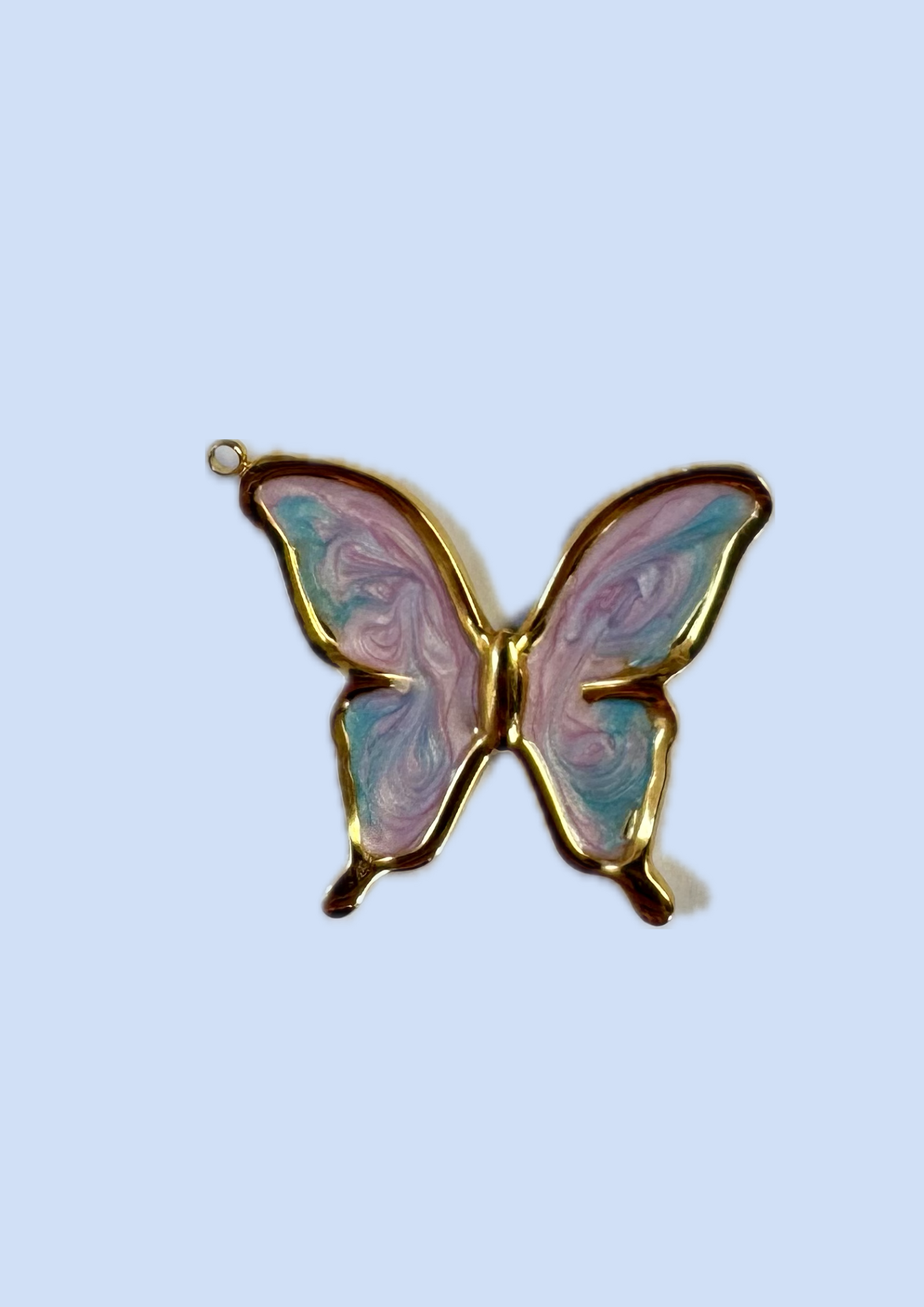 Charms papillon violet