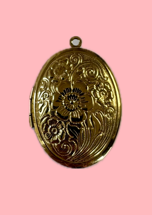 Charms porte photo ovale