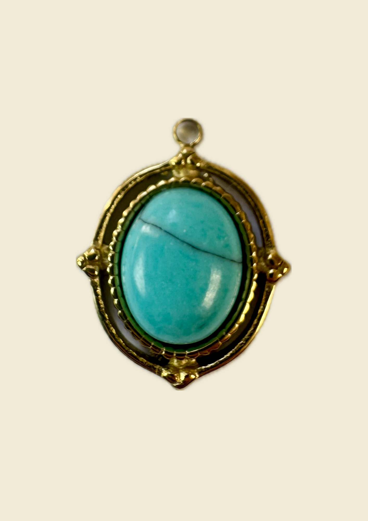 Charms pierre azur