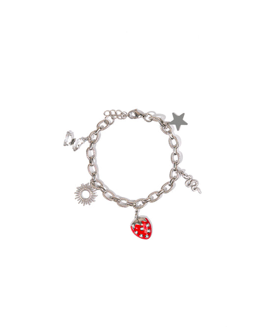 Bracelet fraise argenté