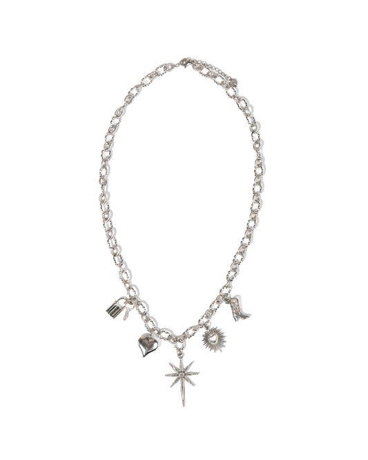 Collier argenté pimpante