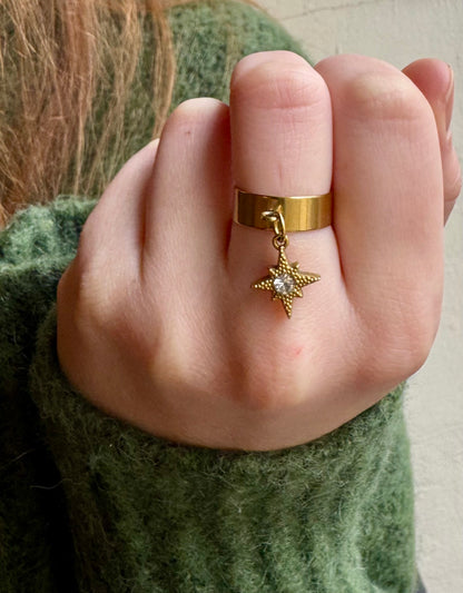 Bague à charms Etoile