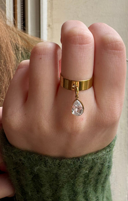 Bague à charms diamant