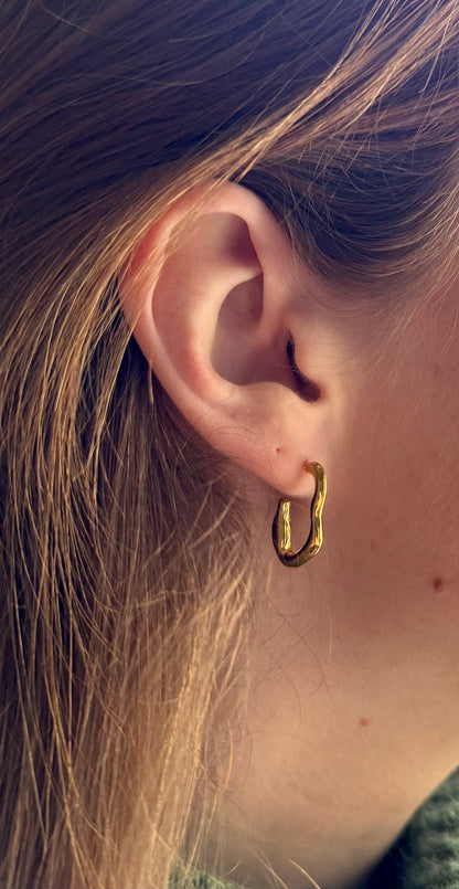 Boucles d'oreilles dorée